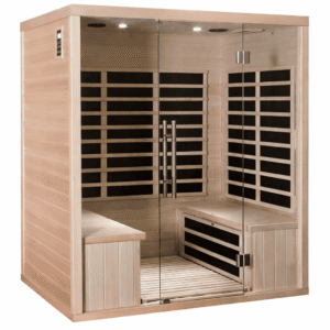 Sauna de infrarrojos con paneles de carbono 3200W LUXE 4 lugares – SNÖ